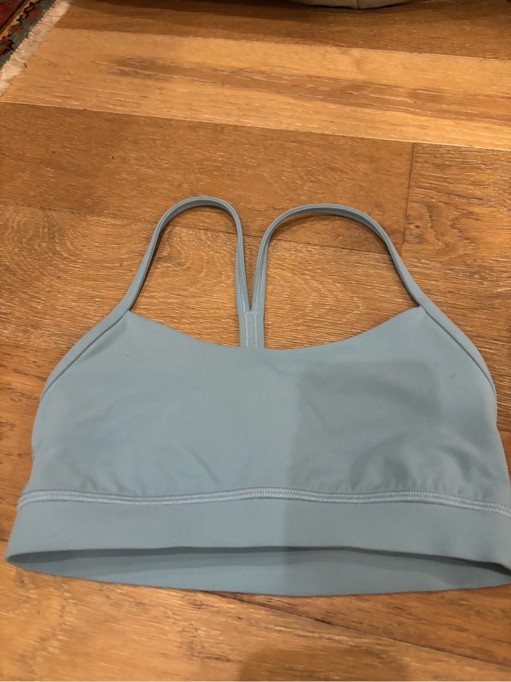 Lululemon pale blue sports bra 4